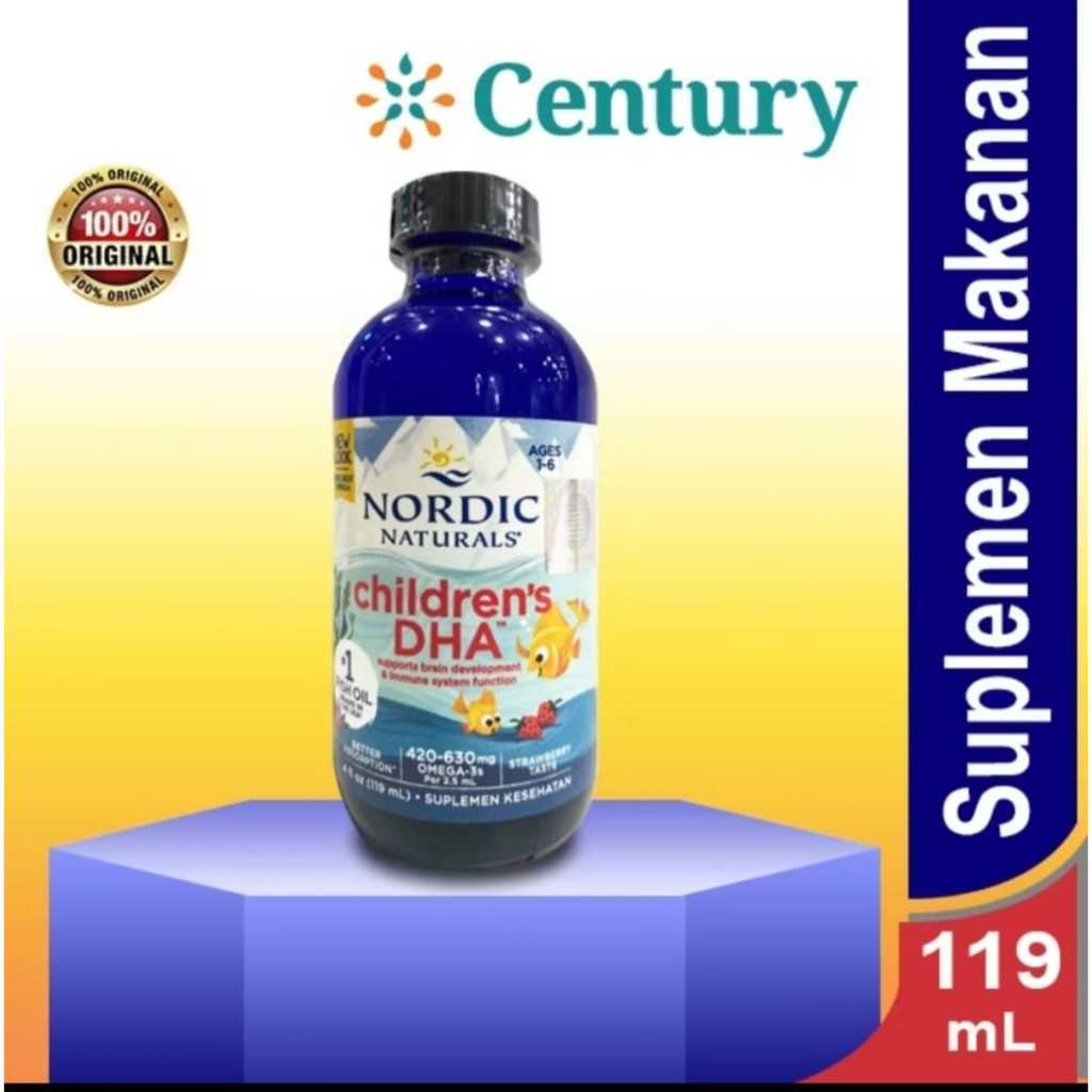 BabynMams Store Nordic Naturals Child DHA Strawberry 40Z/ DHA Anak/ Vitamin Anak/ Vitamin DHA Anak