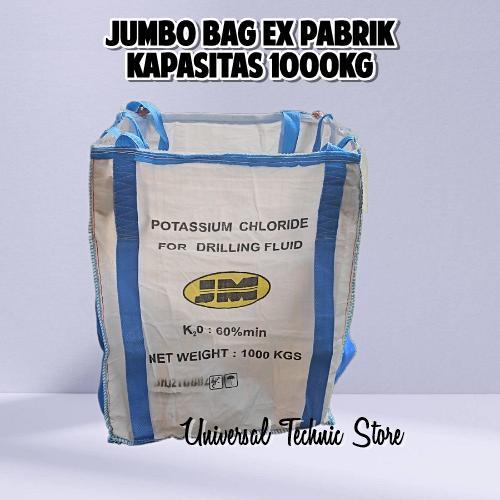 Karung Jumbo Bag Tebal Kuat Bekas Pabrik Kondisi 95% Bagus Kantong Jumbo 500kg 1 ton - 500kg