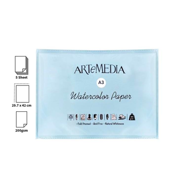 Kertas Cat Air A3 - Watercolor Paper Artemedia