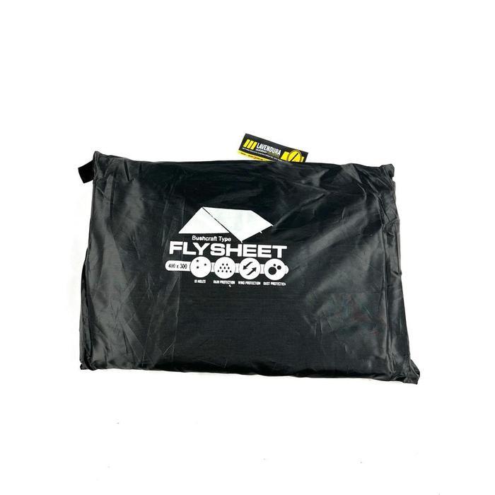 Flysheet 3x4 m layer tenda waterproof camping outdoor hiking fly sheet outer tenda bivak 3x4m - Hita