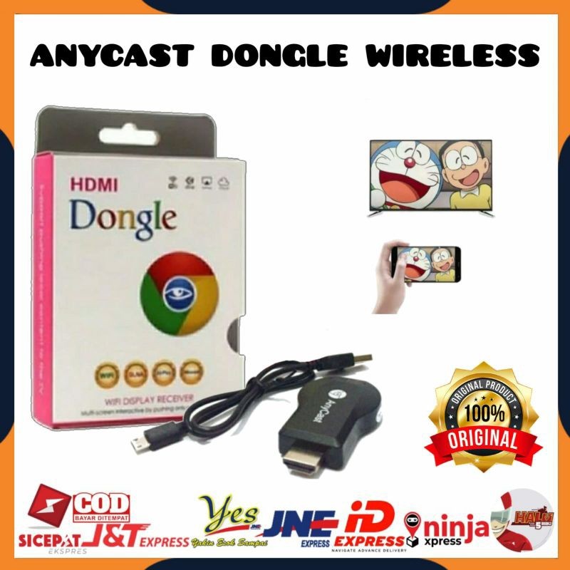[COD] ALAT PENYAMBUNG HP KE TV / ANYCAST DONGLE MIRACAST SCREEN MIRRORING / ANYCASH DONGEL / ALAT HP