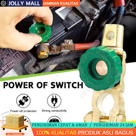 Pelindung Sakelar Pemutus Aki Mobil Universal Cut-off Switch Protector Battery Aksesoris Mobil Aki