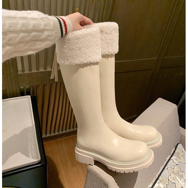 RACHEL LONG WINTER SNOW BOOTS THERMAL SEPATU WANITA KOREA MUSIM DINGIN