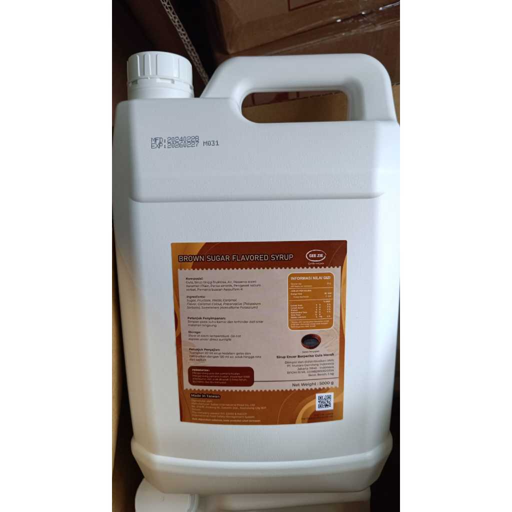 serba.grosir.bandung-comefood brown sugar 5kg / Come Food Syrup Siganture Taiwan / mixue bahan brown