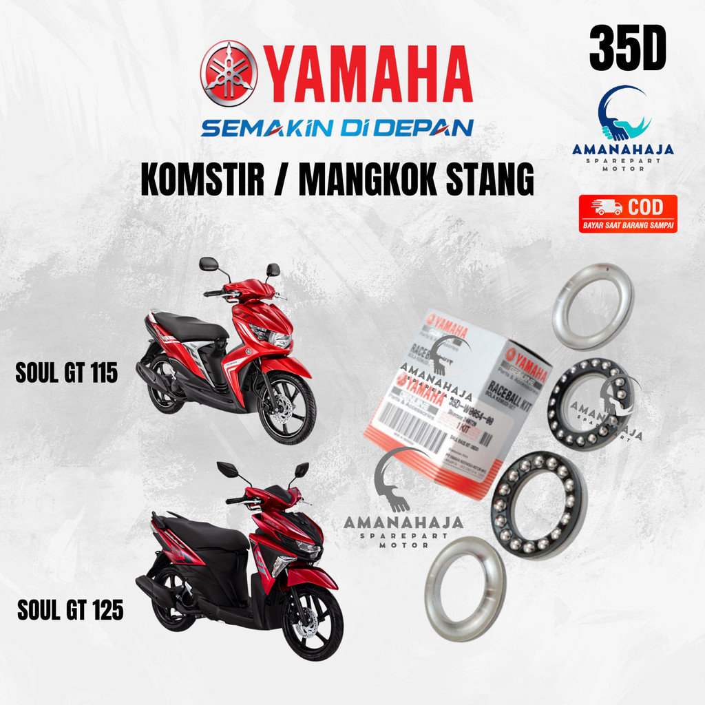 (GARANSI) ORI KOMSTIR MANGKOK STANG SOUL GT 115 SOUL GT 125 (35D) | SPAREPART ORIGINAL SUKU CADANG S