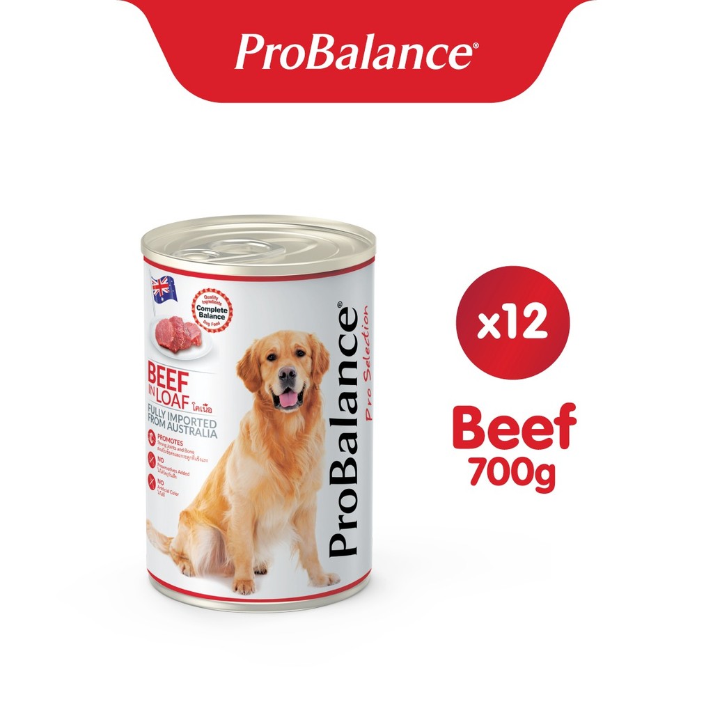 ProBalance Makanan Anjing Basah Rasa Beef 700gr - Isi 12