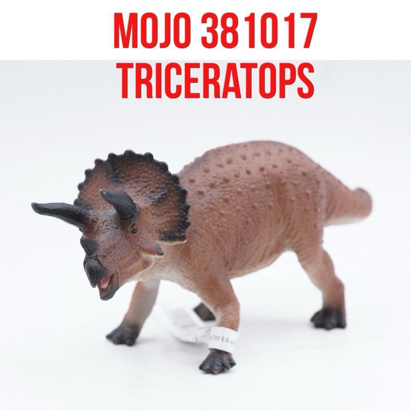 MOJO 381017 Triceratops Jurassic Prehistoric Dinosaur Dinosaurs Dino Dinosaurus Mainan Figure Binata