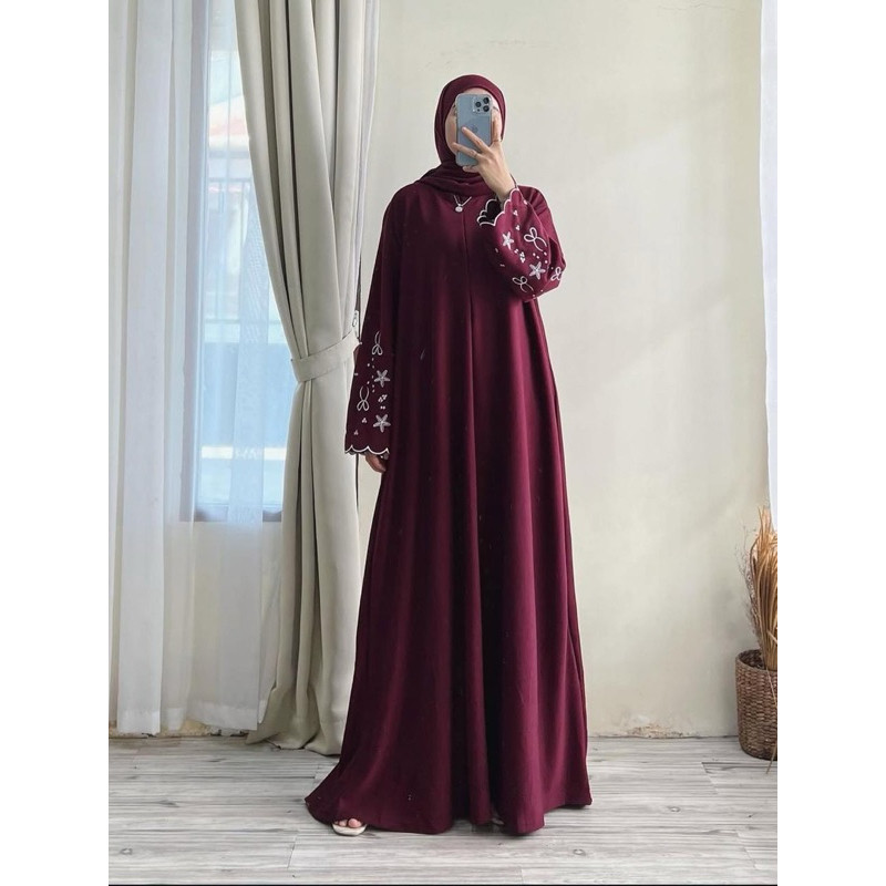 •  HANIFAH ABAYA ASKARA DRESS CRINKLE AIRFLOW GAMIS WANITA/Terbaru