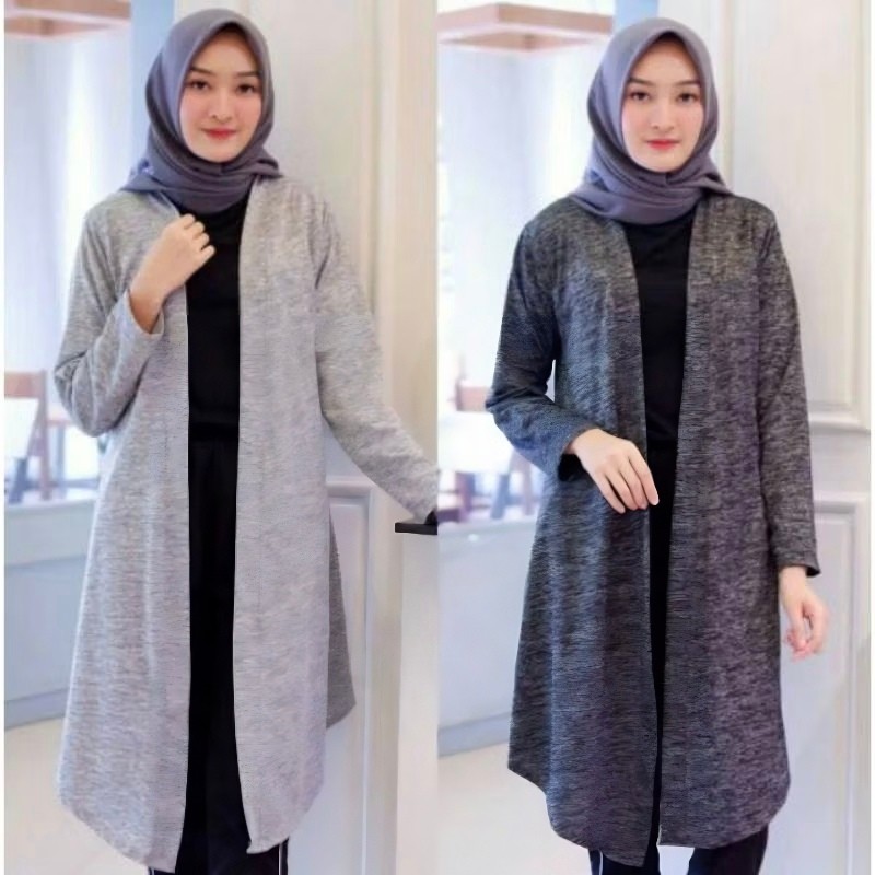 LONG CARDIGAN WALFEL - OUTER WANITA PANJANG KEKINIAN - KARDIGAN PANJANG