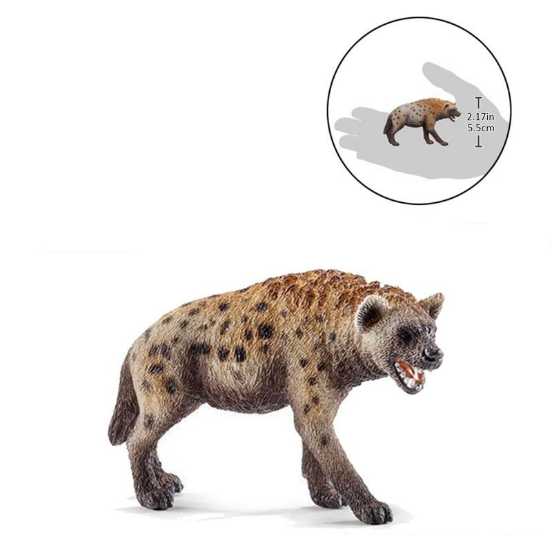 High Quality 8.5cm Hyena Wildebeest Simulation Of Animal Models Action Figures Toys Collection Gift 