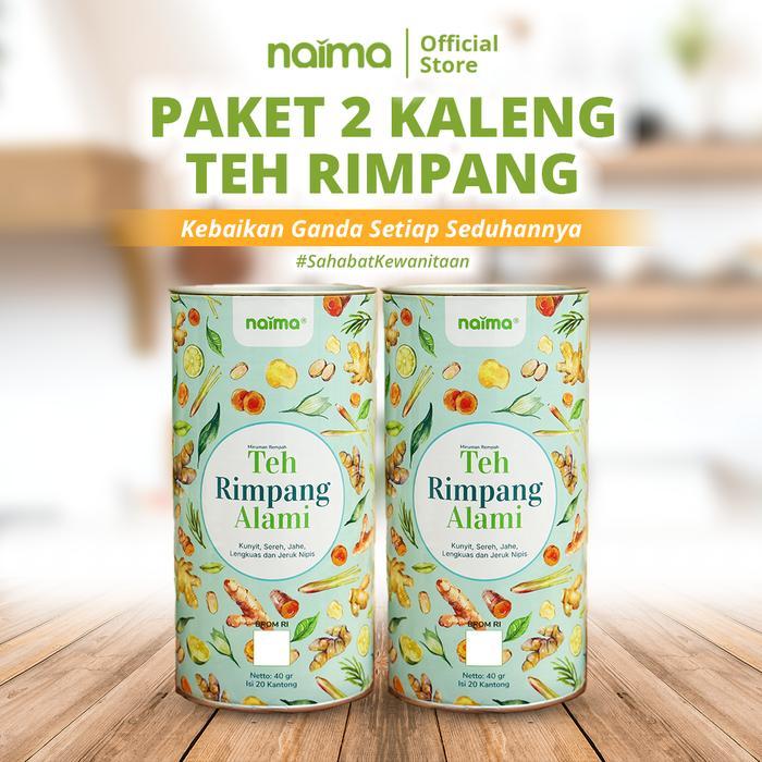 [HOMELO] Teh Rimpang Naima - 2 Kaleng - Alami ala dr.zaidul akbar - Minuman Teh Rimpang Halal 100% O