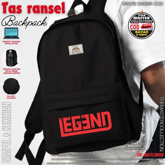 Tas Ransel Backpack Pria Wanita Fashion Bahan Kanvas Tas Sekolah Tas Punggung Pria Kekinian Terbaru 