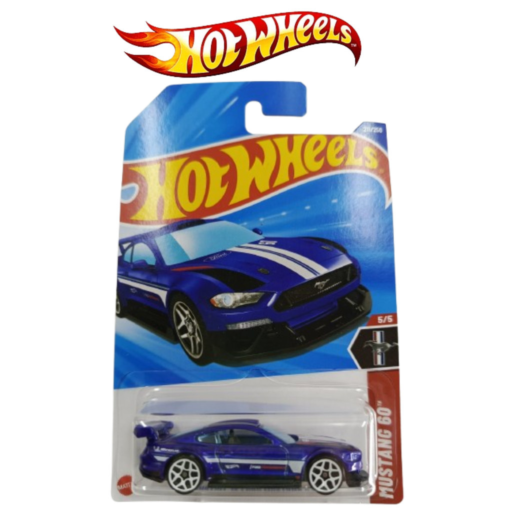 Hot Wheels Custom 18 Ford Mustang GT Biru Mustang 60