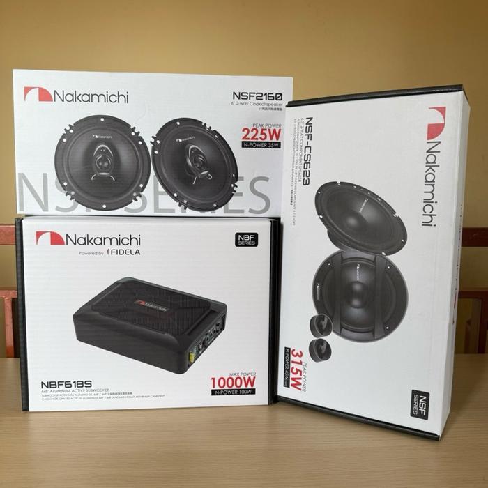 PAKET AUDIO NAKAMICHI SUB KOLONG NAKAMICHI + SPEAKER SPLIT NAKAMICHI + SPEAKER COAXIAL NAKAMICHI