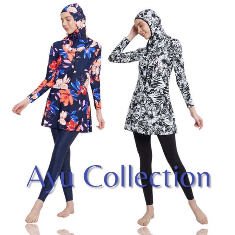 Baju renang muslimah.Baju renang wanita dewasa.Baju renang muslim motif