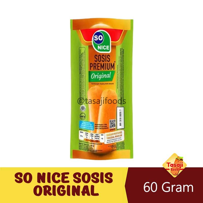 So Nice Sosis Original 60 Gram Sosis Premium