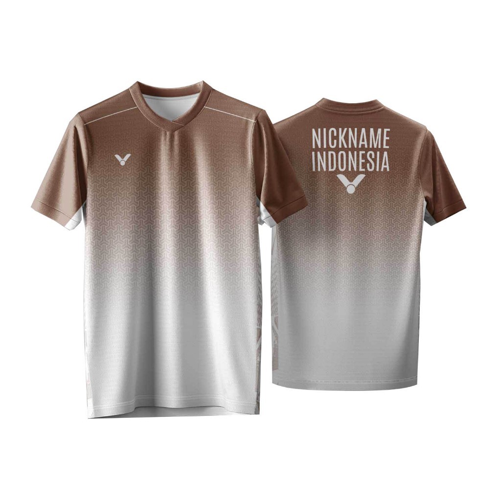 Jersey Badminton Victor Indonesia Terbaru 2025 Gratis Request Nama Punggung Premium Drifit Xtro.id