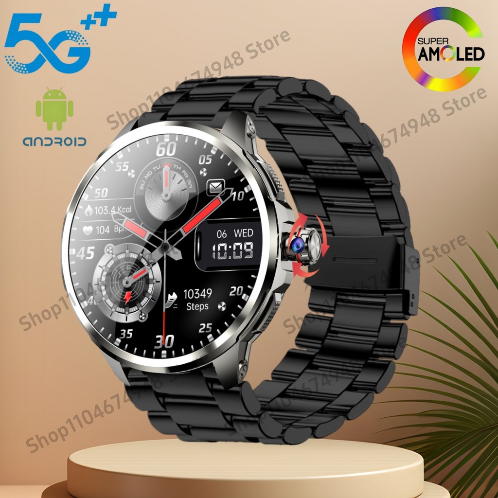 Goldenspike 32GB+256GB Smartwatch 4G/5G LTE 900W Rotary HD Camera GPS WIFI HiSportPro App Bluetooth 