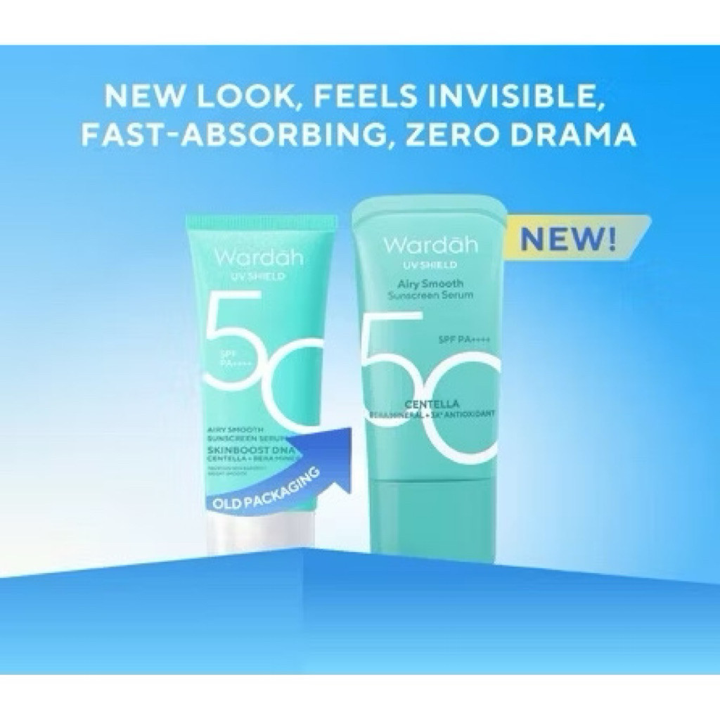 Wardah UV Shield Airy Smooth Sunscreen Serum SPF 50 PA++++l(Biru)