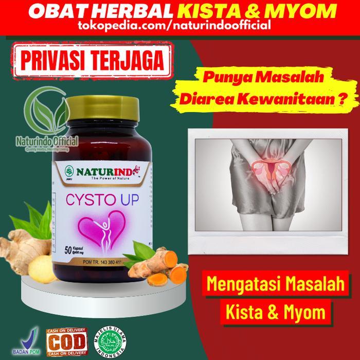 Obat Herbal Kista Ovarium Bartholin Miom Myom Ampuh Cysto Up Naturindo - Cysto Up