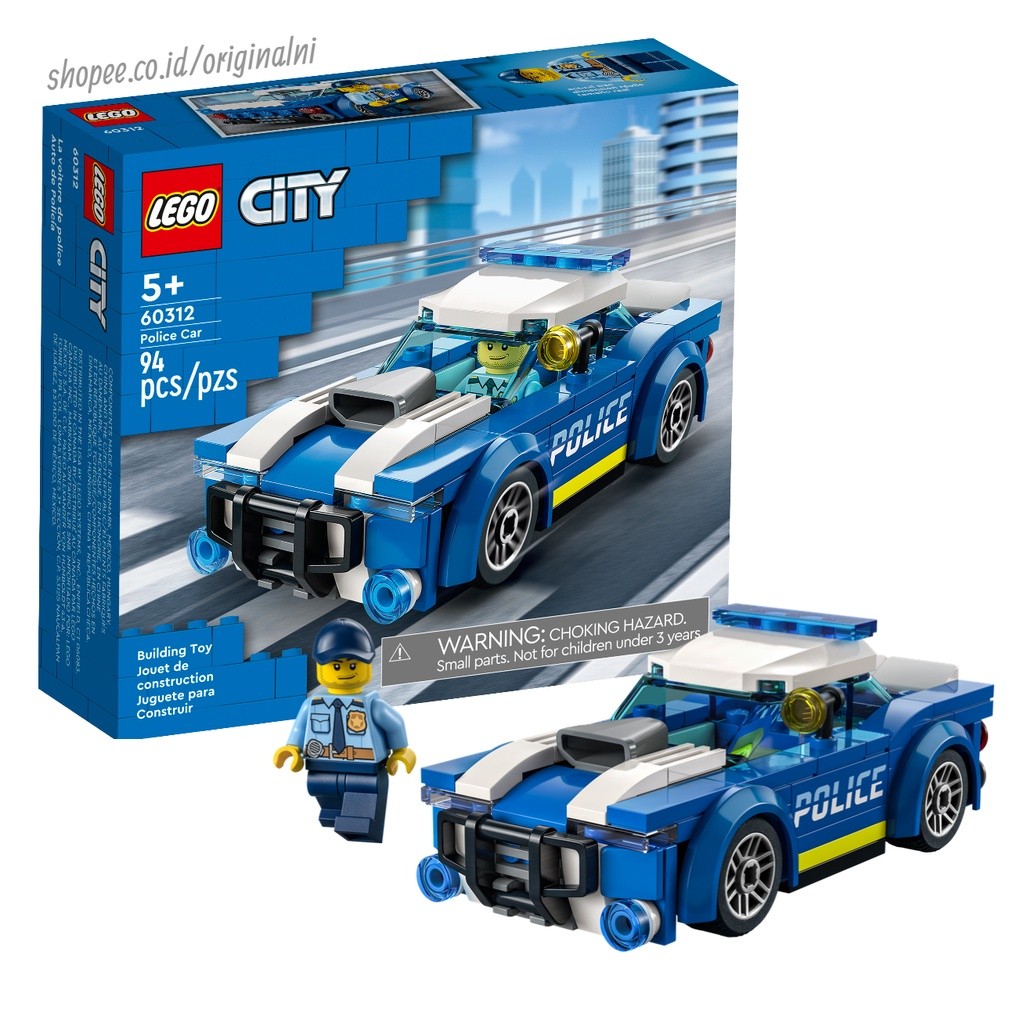 New Lego 60312 Police Car 94 Pcs Dengan Action Figure