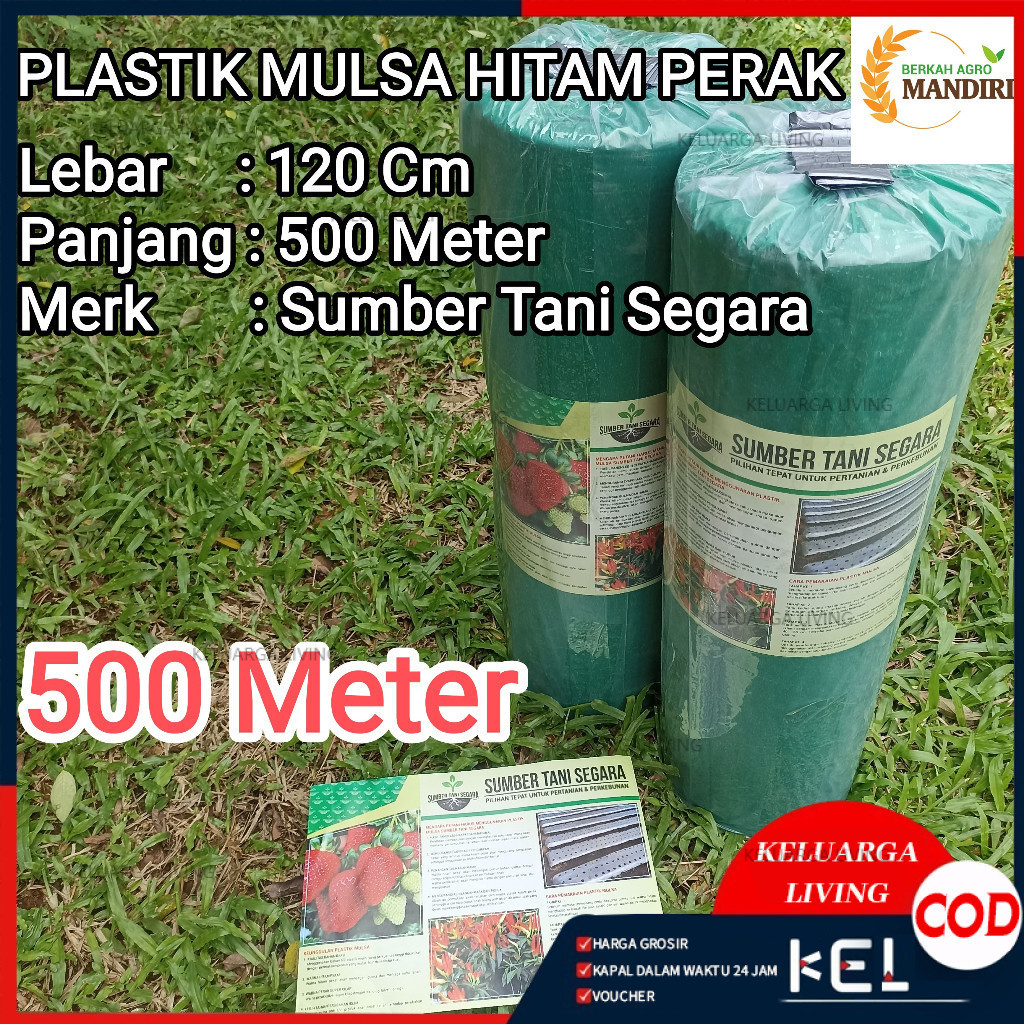 Plastik Mulsa Hitam Perak 500 Meter Untuk Pertanian