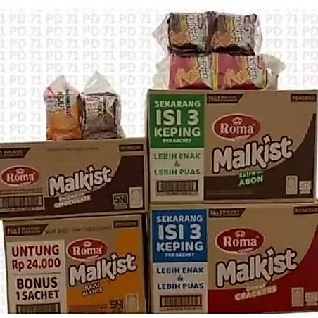 Roma Malkist KARTON ( MALKIST ABON, MALKIST COKLAT, MALKIST KOPYOR, MALKIST CRACKERS )