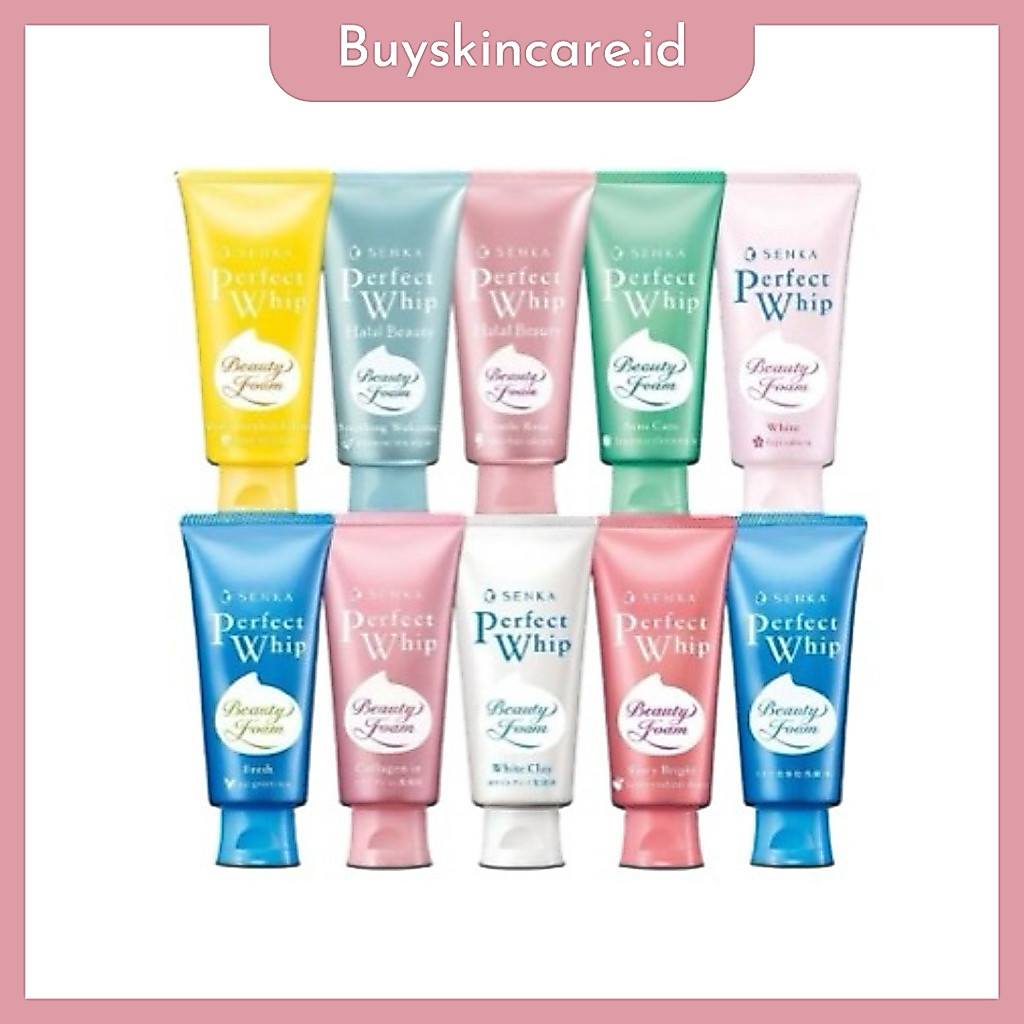 SENKA Perfect Whip | White Clay | Vibrant | Fresh Anti Shine | Sakura | Acne Care | Collagen | Gel G