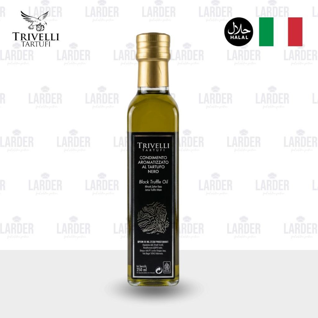 TRIVELLI Black Truffle Oil 250ml Italian Truffle Oil / Minyak Zaitun Truffle Hitam