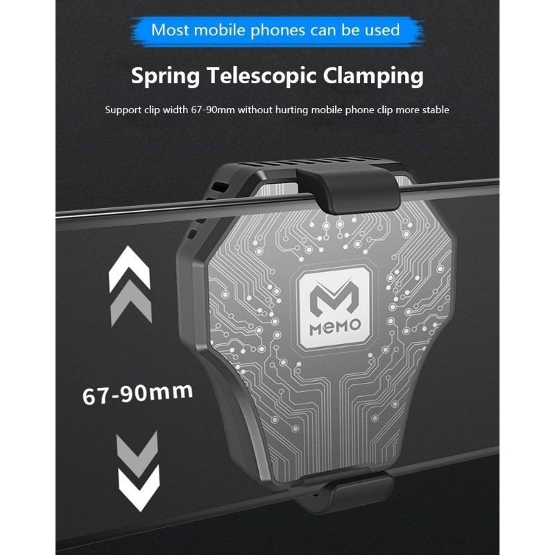 Cooling Fan Memo DL 01 Kipas Pendingin HP Cooler Fan Gaming Handphone     Berkualitas