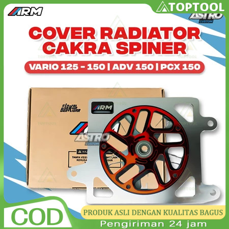 Cover Radiator Spiner Model Cakra ARM Arumi Pelindung Radiator Motor Vario PCX ADV Aerox Nmax Lexi A
