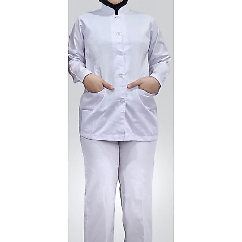 Promo Satu Stel Baju Perawat Khusus Wanita / Jas Perawat & Celana Perawat