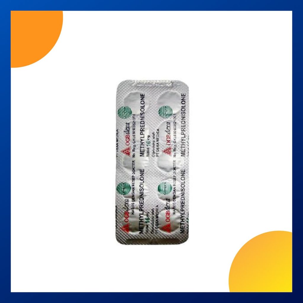 METHYLPREDNISOLONE GENERIK DEXA 16 MG 1 BLISTER @ 10 TABLET