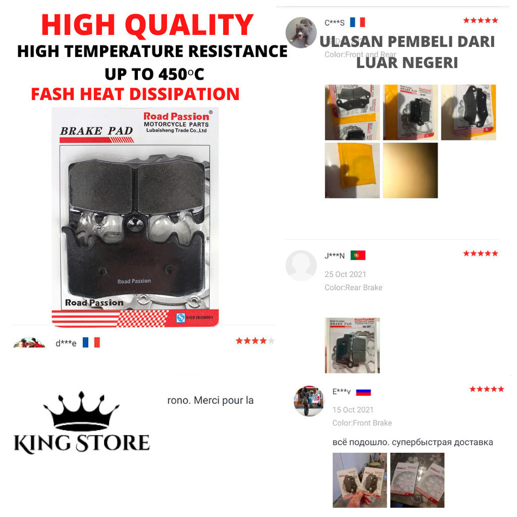 Kampas rem Pengganti Brembo M4 P32 Pitch 100mm Universal M432 P32 OEM