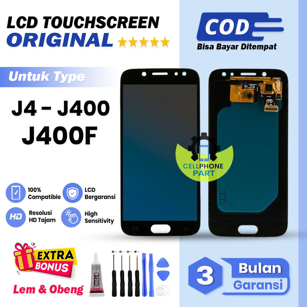 LCD SAMSUNG J4 / J400 / J400F FULLSET TOUCHSCREEN ORIGINAL