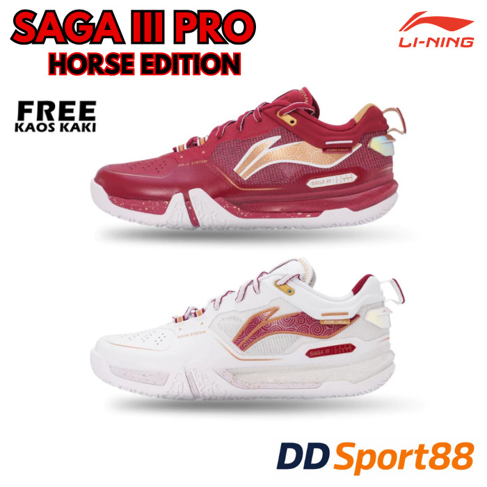 Li-Ning SAGA III Pro HORSE EDITION - Sepatu Badminton Original LINING