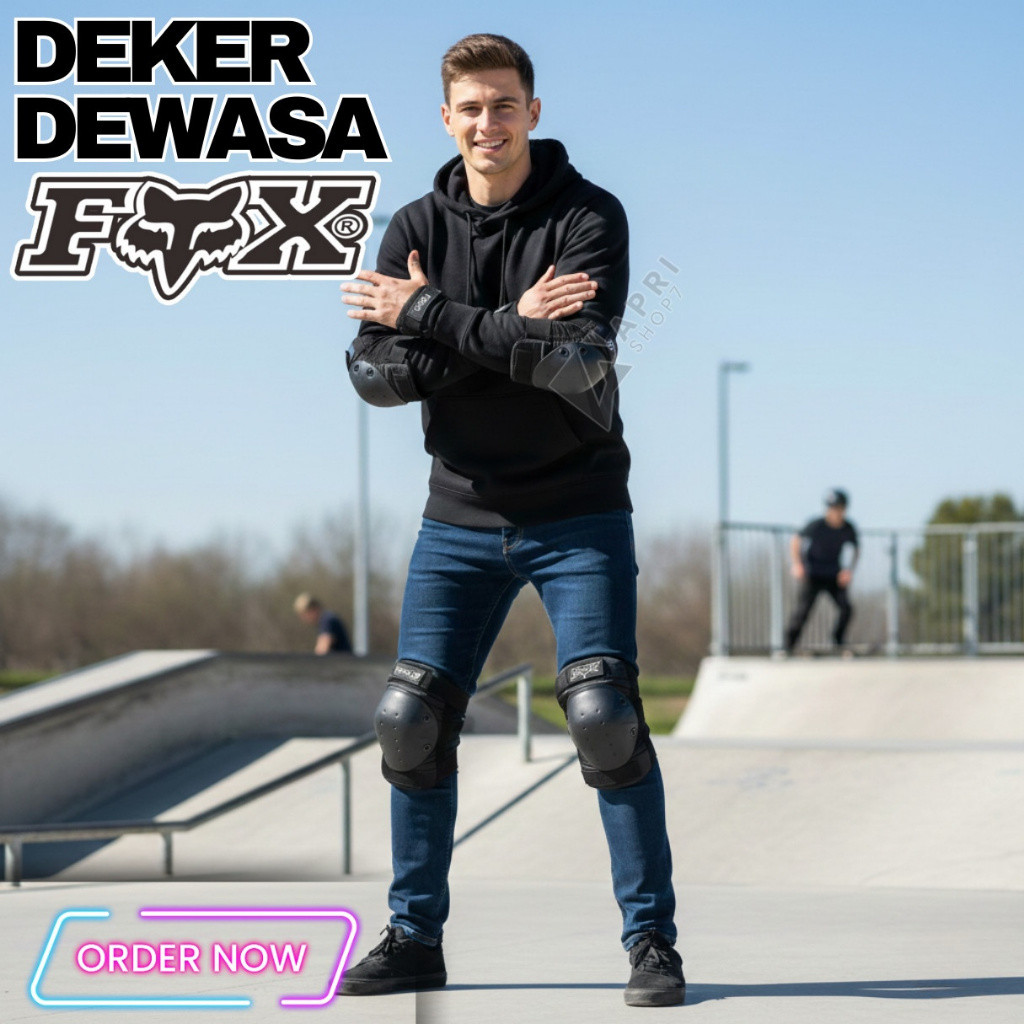 Decker Fox Dekker Fox Deker Pelindung Lutut Kaki dan Siku Tangan