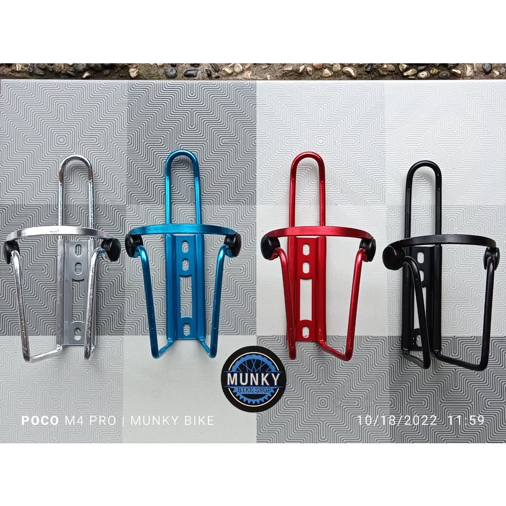 Foto Bottle Cage Alloy Tempat Dudukan Botol Bidon Sepeda
