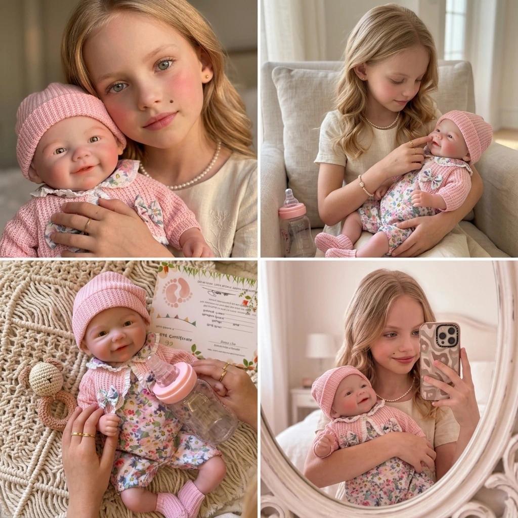 OtardDolls Bebe Reborn Doll Vivienne And Pascale Soft Tou Silicone Newborn Doll With Cute Clothes