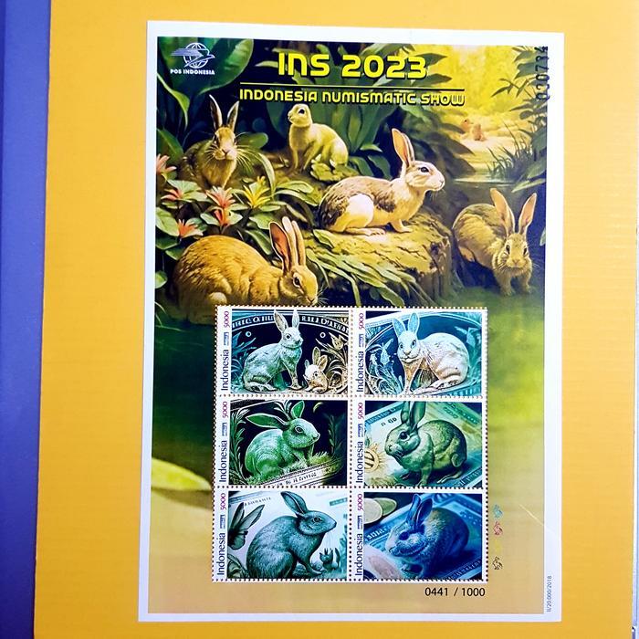 Prangko INDONESIA. KELINCI. INS#1 2023 INDONESIA NUMISMATIC SHOW