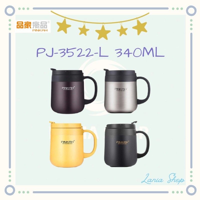 PINKAH PJ-3522-L Tumbler Termos Kopi Coffee Mug Dingin Panas 340ML