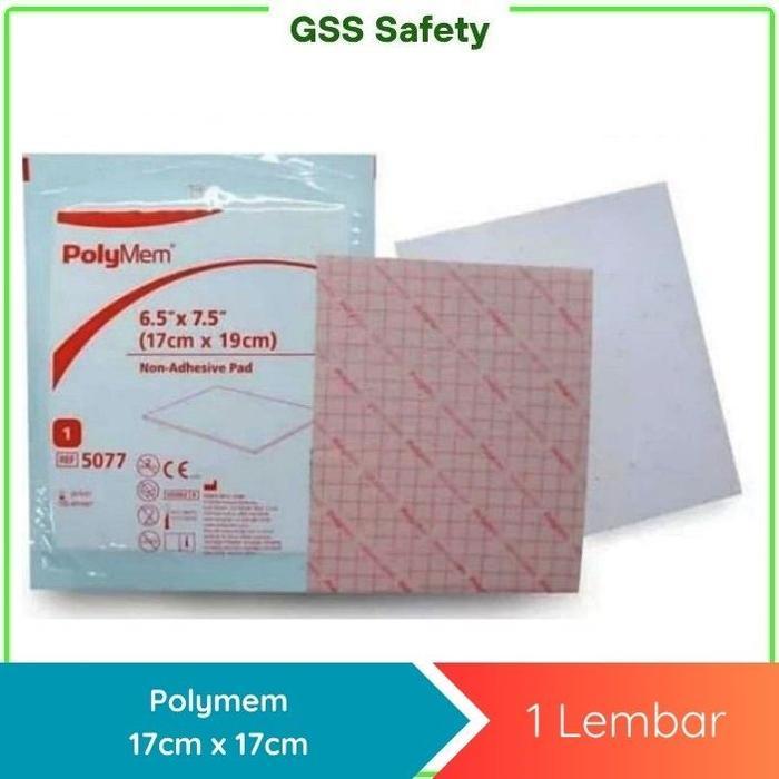 Terlaris Polymem Non Adhesive Pad 17cm x 19cm Plester Luka Anti Radang Polymem #5077