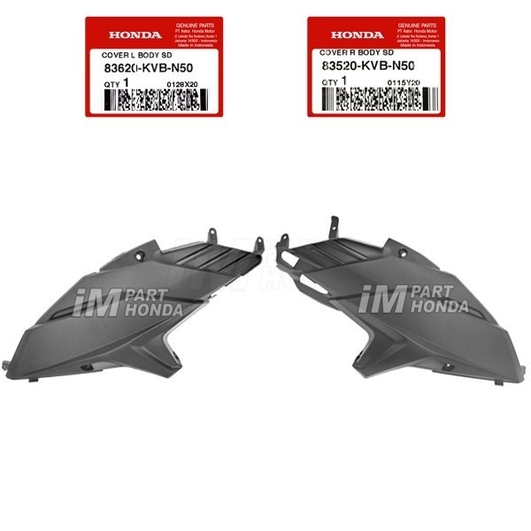 [INSTANT SAMEDAY] 83520-KVB-N50 83620-KVB-N50 Cover Sambungan Body 1 Set Kanan Kiri Vario 110 Techno