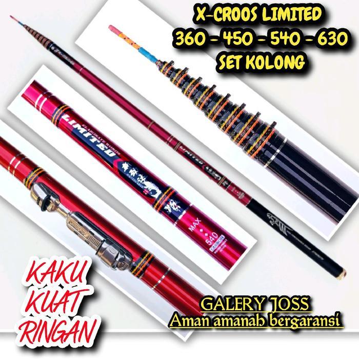 Tegek kolong Xcross limited 360 450 540 630 kaku ringan kuat Joran tegek kolong Pancing  Mancing - 4