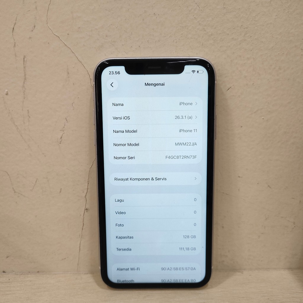(N73F-461) IPHONE 11 RAM 128GB (INTER) J/A BATANGAN NO CHARGER