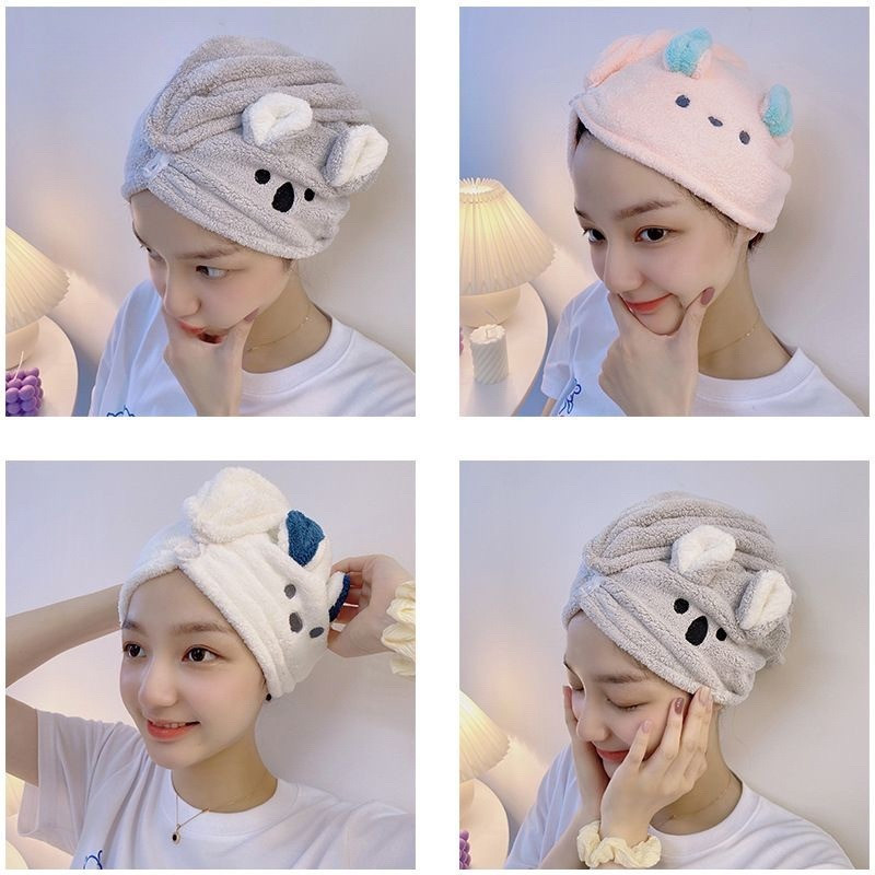 HAIR TOWEL / HANDUK RAMBUT MICROFIBER / HANDUK MINI / HANDUK RAMBUT MOTIF / CUTE HAIR TOWEL / MICROF