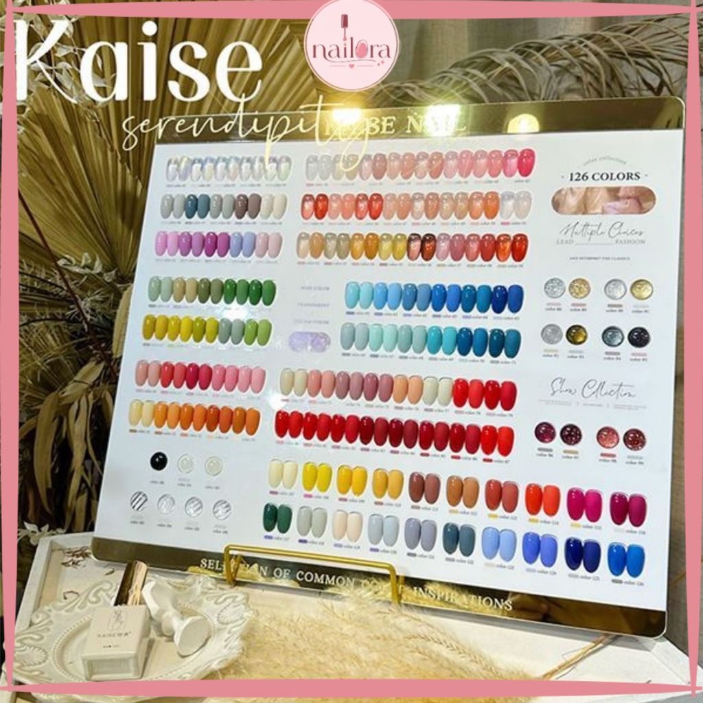 KAISE 126 COLORS NAIL GEL POLISH 1 SET KUTEK UV TRANSPARENT SOLID COLORS / KUTEK CAT KUKU 1 SET 100 