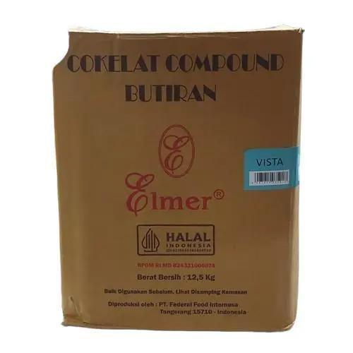 Elmer Meses Coklat Dark 12,5kg - KARTON [CARGO]    BERKUALITAS