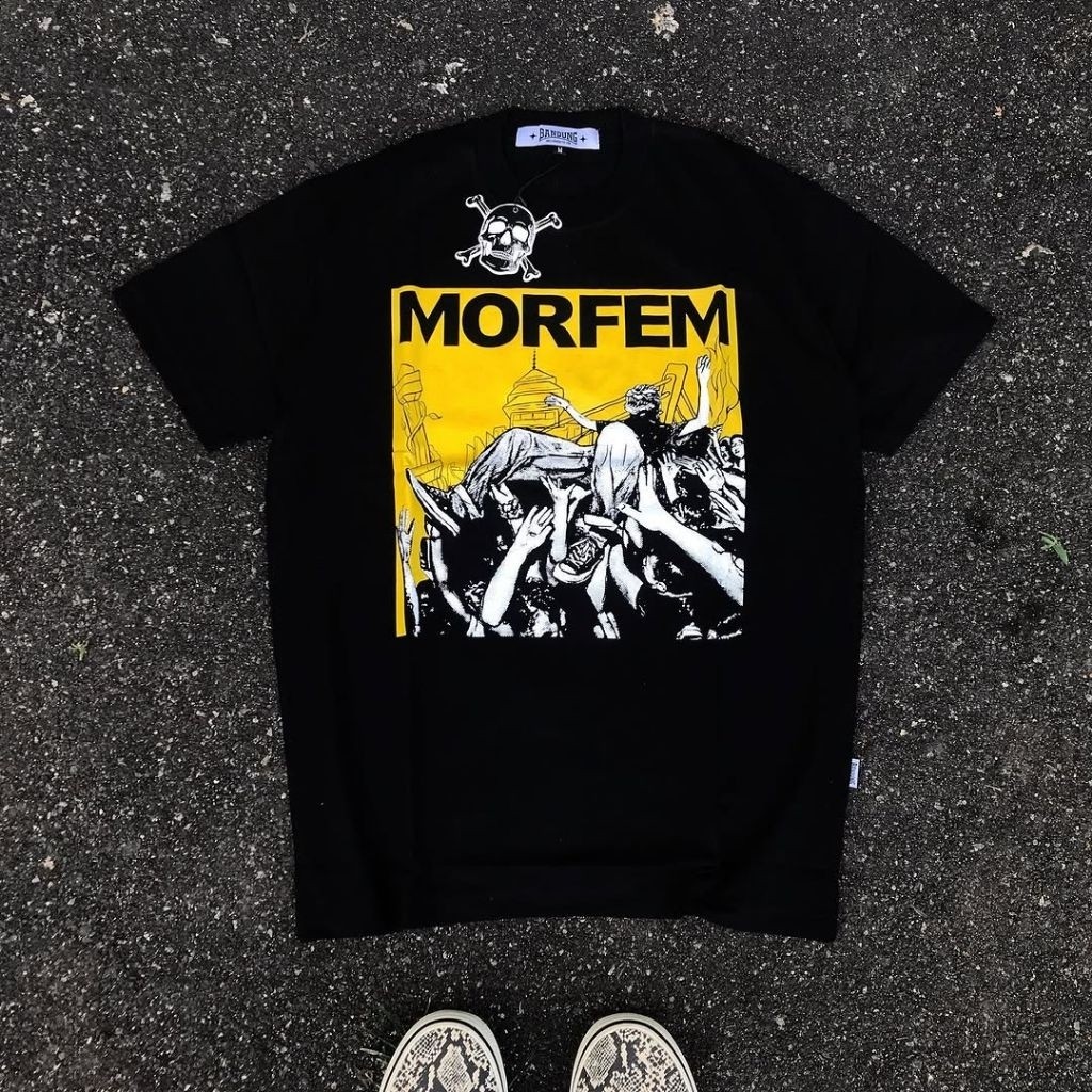 FLOWER CITY FEST X MORFEM - RAYAKAN PEMENANG TSHIRT BLACK