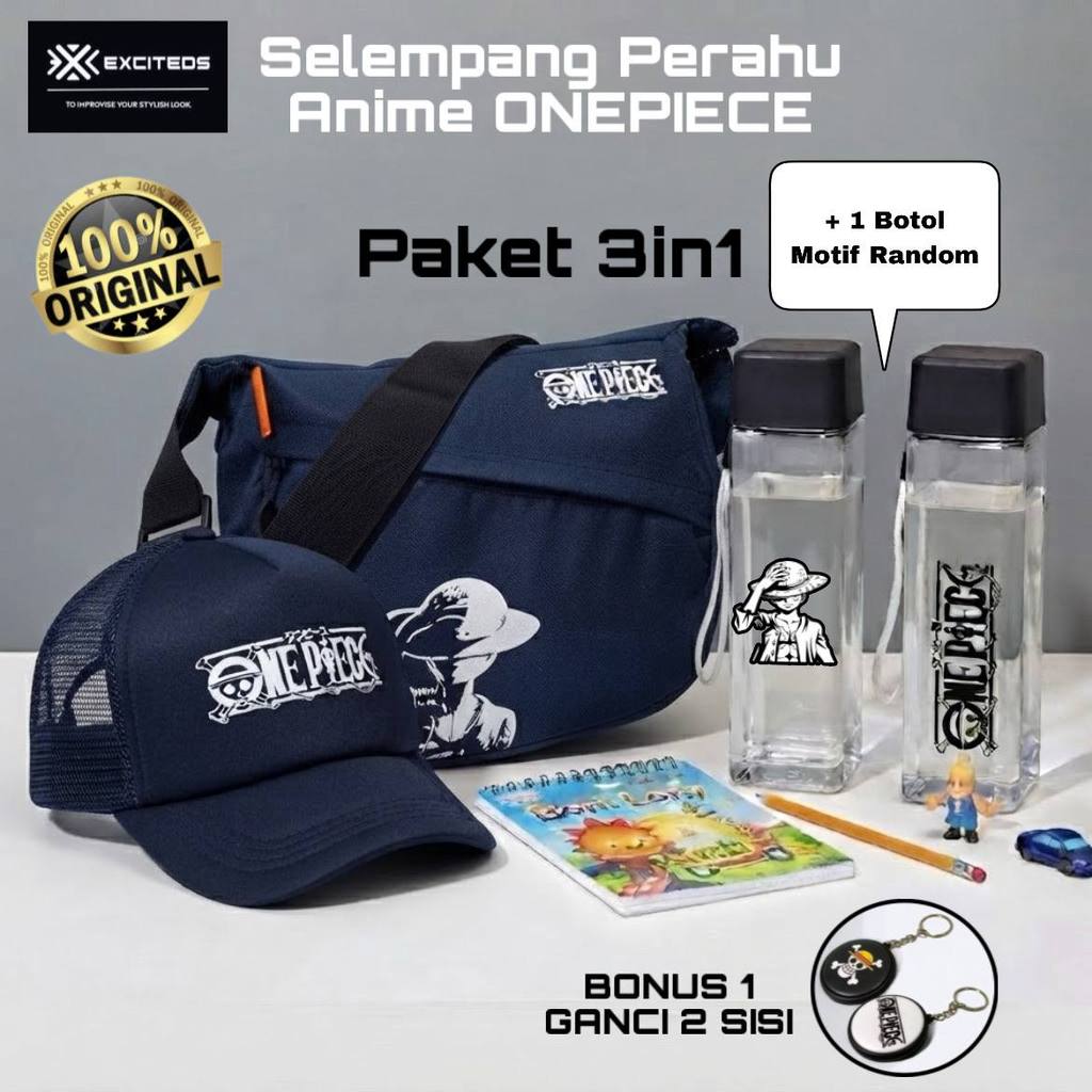Tas Selempang Anak Laki-Laki Sekolah ONEPIECE LUFFY Slempang Soren Cowo Sublim
